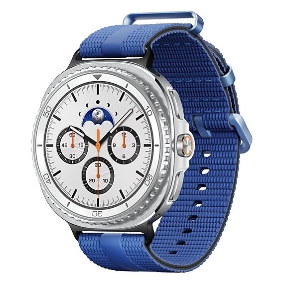 Galaxy Watch8 Classic | 46 мм | 4G LTE | White | Athleisure/Blue | S/M, Размер: 46 мм, Цвет: White, Тип ремешка: Athleisure, Цвет ремешка: Blue, Размер ремешка: S/M, Подключение часов: Bluetooth / Wi-Fi + 4G LTE